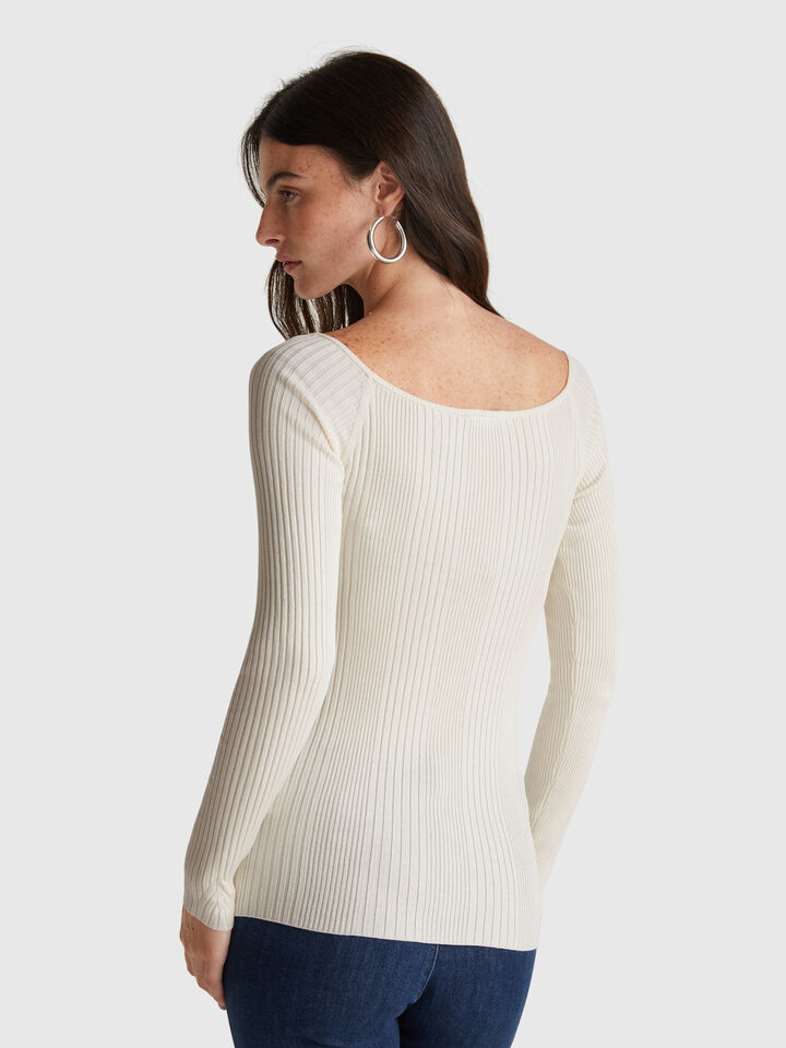 BOAT-NECK SWEAT.L/S Women image number 2